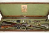 Original Cased Antique English Safari Double Gun by William Powell & Son - 1 of 25