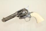 Harris CUSTOM Engraved Colt SAA Peacemaker Revolver with Gold, Ivory & Letter - 3 of 17
