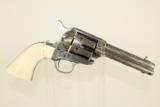 Harris CUSTOM Engraved Colt SAA Peacemaker Revolver with Gold, Ivory & Letter - 12 of 17