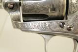 Harris CUSTOM Engraved Colt SAA Peacemaker Revolver with Gold, Ivory & Letter - 6 of 17