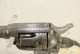 Harris CUSTOM Engraved Colt SAA Peacemaker Revolver with Gold, Ivory & Letter - 8 of 17