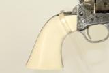 Harris CUSTOM Engraved Colt SAA Peacemaker Revolver with Gold, Ivory & Letter - 13 of 17
