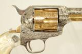 STUNNING TEXAS Shipped & Lettered Colt Frontier SAA with Engraving, Gold & Pearl Grips - 16 of 19