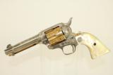 STUNNING TEXAS Shipped & Lettered Colt Frontier SAA with Engraving, Gold & Pearl Grips - 3 of 19