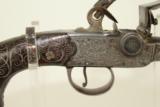 ORNATE Inlaid & Silver Mounted Bunney of London Flintlock Pistol - 16 of 18