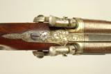 FINE & ORNATE 32 Gauge Belgian SxS Percussion Shotgun, Engraved and Carved - 1 of 25