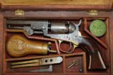 RARE Gustave Young ENGRAVED Colt 1849 Pocket Revolver in Case - 1 of 25