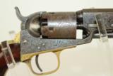 RARE Gustave Young ENGRAVED Colt 1849 Pocket Revolver in Case - 23 of 25