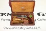 RARE Gustave Young ENGRAVED Colt 1849 Pocket Revolver in Case - 2 of 25