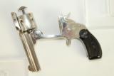  FINE NICKEL Antique SMITH & WESSON 38 S&W Revolver - 6 of 12