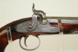  CLAN CRESTED Antique EURO Percus Clark Belt Pistol - 3 of 10