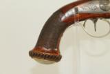  ENGRAVED Antique EUROPEAN Percussion Belt Pistol - 3 of 15