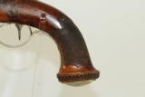 ENGRAVED Antique EUROPEAN Percussion Belt Pistol - 10 of 15