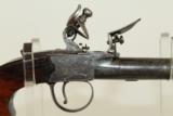  FLINTLOCK Antique BRITISH Pocket or MUFF Pistol - 2 of 10