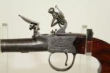  FLINTLOCK Antique BRITISH Pocket or MUFF Pistol - 8 of 10