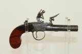 FLINTLOCK Antique BRITISH Pocket or MUFF Pistol - 1 of 10