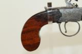  FLINTLOCK Antique BRITISH Pocket or MUFF Pistol - 3 of 10