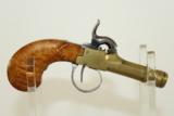  TINY 1800s Antique BELGIAN Pocket or Muff Pistol - 7 of 9