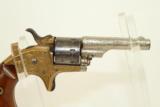  ENGRAVED Antique COLT Open Top .22 CCW Revolver - 9 of 10