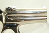  GORGEOUS Nickel & Blue Remington Double Deringer - 3 of 9