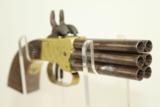  6-SHOT Double Hammer Percussion PEPPERBOX Pistol - 1 of 12