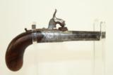  NICE 1840s ENGLISH Antique CLARKE Pocket Pistol - 2 of 8