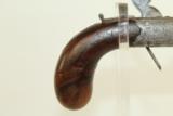  NICE 1840s ENGLISH Antique CLARKE Pocket Pistol - 4 of 8
