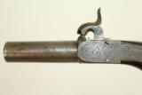  Large Bore 1840s EUROPEAN Antique Pocket Pistol - 5 of 7