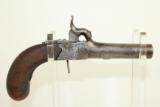  Large Bore 1840s BRITISH Antique Pocket Pistol - 1 of 3