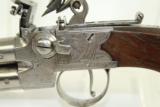  SCARCE Antique BRITISH Tap Action Flintlock Pistol - 3 of 9