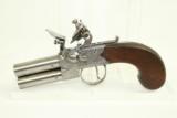  SCARCE Antique BRITISH Tap Action Flintlock Pistol - 2 of 9