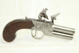  SCARCE Antique BRITISH Tap Action Flintlock Pistol - 7 of 9