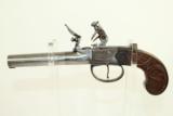  c1760 ENGLISH Antique SHARPE FLINTLOCK Boot Pistol - 1 of 7