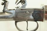  c1760 ENGLISH Antique SHARPE FLINTLOCK Boot Pistol - 2 of 7