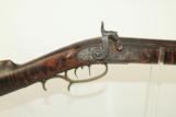  Maker Marked 1840s Antique FULL STOCK Long Rifle - 3 of 9