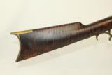  Maker Marked 1840s Antique FULL STOCK Long Rifle - 4 of 9