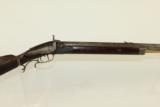  Maker Marked 1840s Antique HALF STOCK Long Rifle - 1 of 12