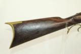  Maker Marked 1840s Antique HALF STOCK Long Rifle - 3 of 12