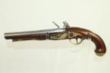  ENGRAVED Antique EUROPEAN Flintlock Belt Pistol - 6 of 9