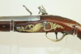  ENGRAVED Antique EUROPEAN Flintlock Belt Pistol - 8 of 9