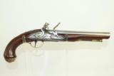  ENGRAVED Antique EUROPEAN Flintlock Belt Pistol - 1 of 9