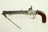  ENGRAVED Antique Richardson of LONDON Belt Pistol - 8 of 11