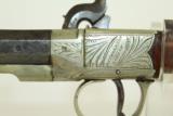  ENGRAVED Antique Richardson of LONDON Belt Pistol - 10 of 11