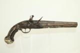  INCREDIBLE Engraved COLONIAL Flintlock Pistol 1700 - 4 of 16
