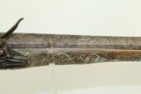  INCREDIBLE Engraved COLONIAL Flintlock Pistol 1700 - 7 of 16