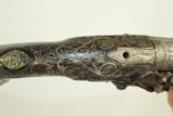  INCREDIBLE Engraved COLONIAL Flintlock Pistol 1700 - 12 of 16