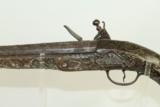  INCREDIBLE Engraved COLONIAL Flintlock Pistol 1700 - 15 of 16