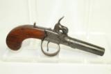  c1840 ENGLISH Antique WESTWOOD Boot Pistol - 1 of 10