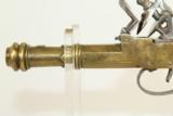  Antique EURO-style Flintlock Cannon Barrel Pistol - 8 of 10