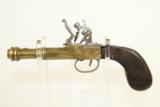  Antique EURO-style Flintlock Cannon Barrel Pistol - 7 of 10